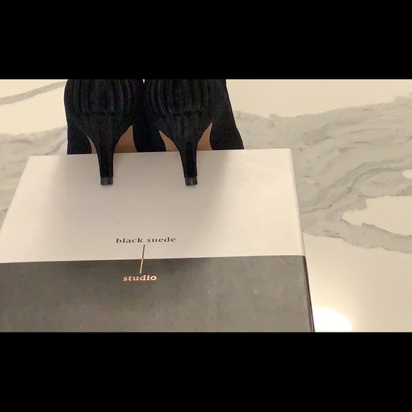 Brand new Black Seude Studio stretch sock booties. - Picture 7 of 7